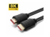 MicroConnect - HDMI-kabel med Ethernet - Höger vinkel