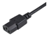 StarTech.com 1 m strömförlängningskabel, C14 till C13, 10 A 125 V, 18AWG, förlängningskabel för datorer, IEC-320-C14 till IEC-320-C13 AC-förlängningskabel för strömförsörjning, UL-listad - Närbild