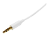 Startech 1m White Slim 3.5mm Stereo Audio Cable - Närbild
