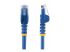StarTech.com 100ft CAT6 Ethernet Cable, 10 Gigabit Snagless RJ45 650MHz 100W PoE Patch Cord, CAT 6 10GbE UTP Network Cable w/Strain Relief, Blue, Wiring is UL Certified/TIA - Framsidan